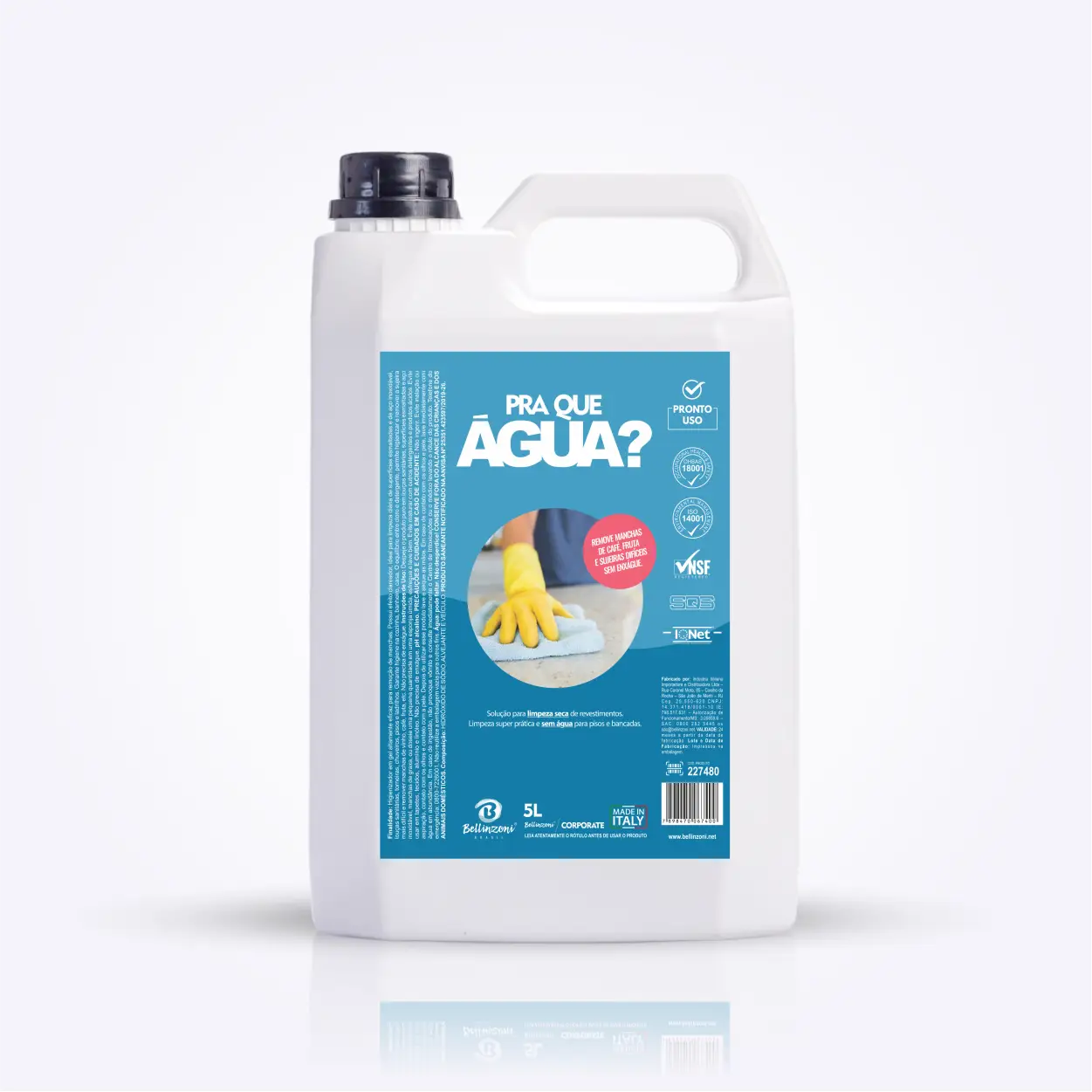 Pra Que Água? Higienizador em Gel com Cloro Ativo